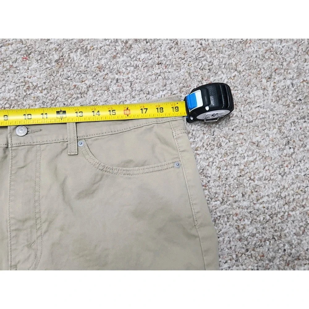 Levi's 514 Men's Straight Fit Jeans 38x32 Khaki Stretch